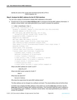 7.2.7 Lab - View Network Device MAC Addresses | PDF | Network Switch ...