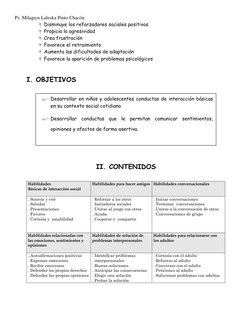 Ps. Milagros Laleska Pinto Chacón 
 Disminuye los reforzadores sociales positivos 
 Propicia la agresividad 
 Crea frustra