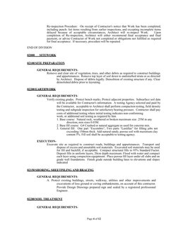 Page 4 of 12 
 
Re-inspection Procedure:  On receipt of Contractor's notice that Work has been completed, 
including punch-