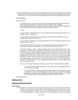 Page 6 of 12 
 
 
A. Protect freshly placed concrete from premature drying and excessively hot temperature and maintain 
mo