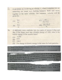 Physics Grade 11 Unit 4: Dynamics (29 Questions) | PDF