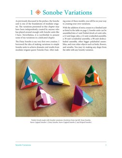 Sonobe Unit Variations and Assemblies | PDF | Home & Garden | Art