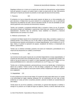 TECNICAS DE SELECCIÓN DE PERSONAL – TEST CLEAVER 
Lic. Boris Prieto Murillo – Especialista en Recursos Humanos 
6 
Despliega