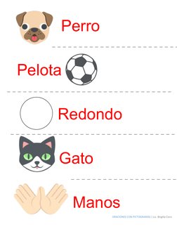 Oraciones con Pictogramas para Niños | PDF