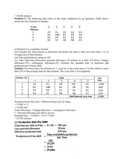 Time Study Procedure for Operators | PDF | Timer | Time