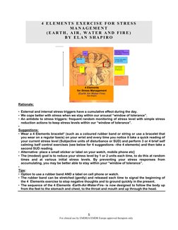 5 
                                                   For clinical use by EMDRIA/EMDR Europe approved therapists only  
4