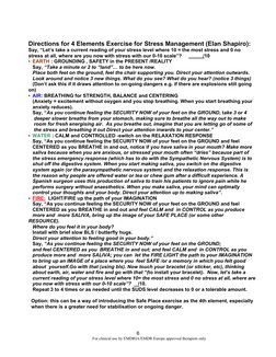 6 
                                                   For clinical use by EMDRIA/EMDR Europe approved therapists only  
 
D