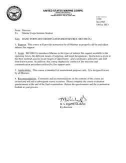 UNITED STATES MARINE CORPS 
MARINE CORPS INSTITUTE 
912 CHARLES POOR STREET SE 
WASHINGTON NAVY YARD DC  20391-5680 
 
 
IN R