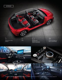 INTERIOR
Imágenes de referencia, las características del vehículo deberán veriﬁcarse personalmente en la vitrina o con el ase
