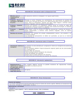 GERENCIA  PLANTA CEMENTO -  DEPTO. ASESORIA TECNICA - PREV. DE RIESGOS