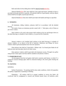 Rails and rollers for the sliding doors shall be (Specify brand)
 
 prime-line
 
 . 
(Specify Brand)atlanta PVC door shall ha