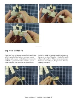 3 Piece Burr Puzzle: Build & Solve Guide | PDF | Wood | Tools