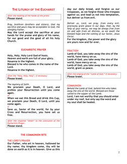 Commentator's Guide for Holy Mass | PDF | God The Father | Glory (Religion)