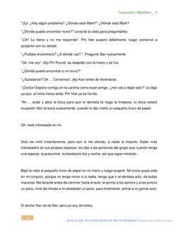 Traducción: WeiShen__V 
 
6 
NO RESUBIR, NO COMPARTIR SIN PREVIO PERMISO | Traducción sin fines de lucro 
"¡Ey! ¿Hay algún pr
