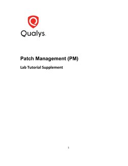 Qualys Patch Management User Guide | PDF | Vulnerability (Computing ...