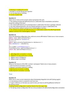 1. Mocking or stubbing the service
2. Be able to use the Spring auto-injection
3. Can do dependency checking
4. Loosely coupl