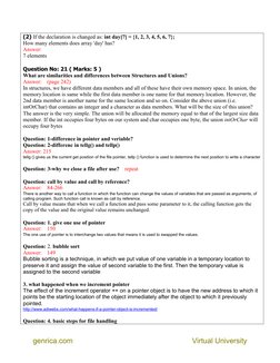 CS201 Midterm Solved Papers by Moaaz | PDF | Pointer (Computer ...