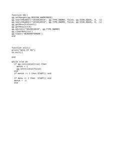function S8()
gg.setRanges(gg.REGION_ANONYMOUS)
gg.searchNumber("1016018816", gg.TYPE_DWORD, false, gg.SIGN_EQUAL, 0, -1)
gg.