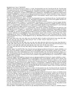 SansBold;ah.Text="INFINITE 
JUMP"ah.TextColor3=Color3.new(1,1,1)ah.TextScaled=true;ah.TextSize=25;ah.TextStroke
Transparency=