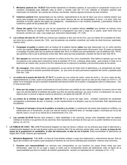 I.
Ministerio pastoral Jer. 10:20-21 Esta familia representa el ministerio pastoral, el cual actúa en cooperación mutua con e