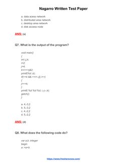 Nagarro Written Test Sample Questions | PDF | Software Development ...