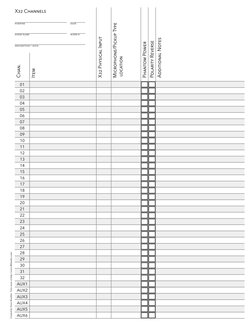 X32 Routing Sheet Behringer X32 Routing Worksheet | PDF | Input/Output | Sound Production
