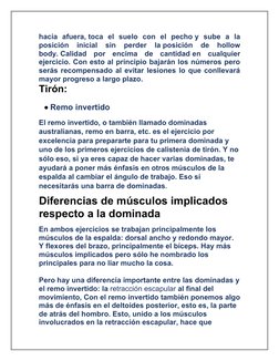 hacia  afuera, toca  el  suelo  con  el  pecho y  sube  a  la
posición  inicial  sin  perder  la posición  de  hollow
body. C