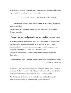 recordando el cordón que Rahab debe atar a su casa para que los invasores israelitas 
sepan que ella es un amigo y no debe se