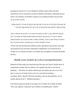 permanecer erguido (ק.ו.מ). Los intérpretes rabínicos aprovechan esto para 
relacionarse con los encuentros sexuales de Rahab
