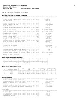 TANK 2019, API-650/653/620/579 Analysis                       
   Licensee: SPLM Licensee
   Job: 76.5m tank