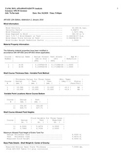 TANK 2019, API-650/653/620/579 Analysis                       
   Licensee: SPLM Licensee
   Job: 76.5m tank