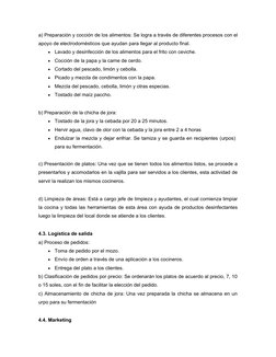 a) Preparación y cocción de los alimentos: Se logra a través de diferentes procesos con el
apoyo de electrodomésticos que ayu
