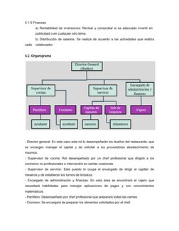 5.1.5 Finanzas
a) Rentabilidad de inversiones: Revisar y comprobar si es adecuado invertir en 
publicidad o en cualquier otro