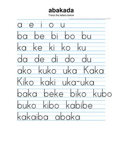 Abakada Reading and Tracing Worksheets | PDF