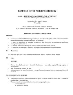 Understanding RPH in Historical Research | PDF | Primary Sources ...