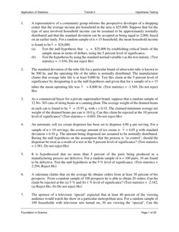 Application of Statistics 
Tutorial 4 
Hypothesis Testing 
 
Foundation in Science 
 
 
 
 
 
 
 
           
      Page 1 of
