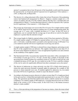 Application of Statistics 
Tutorial 4 
Hypothesis Testing 
 
Foundation in Science 
 
 
 
 
 
 
 
           
      Page 2 of