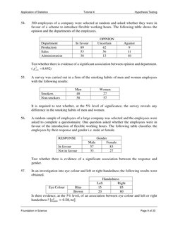 Application of Statistics 
Tutorial 4 
Hypothesis Testing 
 
Foundation in Science 
 
 
 
 
 
 
 
           
      Page 9 of