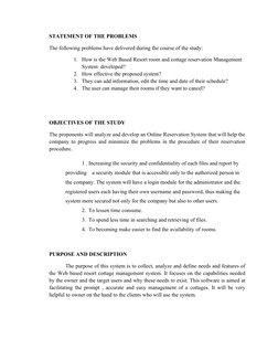 Resort Problem Definition Web-Based Resort Reservation System | PDF | World Wide Web | Internet & Web
