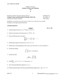 1CSc. MTH 104-2066 ✡ 
IOST, TU 
 
 
 
 
 
3 
Downloaded from: 
  
 
Tribhuvan University 
Institute of Science and Technology
