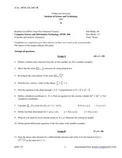 1CSc. MTH 104-2067 ✡ 
IOST, TU 
 
 
 
 
 
5 
Downloaded from: 
  
 
Tribhuvan University 
Institute of Science and Technology