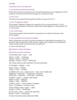 pH scale
Importance of pH in everyday life
1. pH sensitivity of plants and animals
Plants and animals are sensitive to pH. Cr