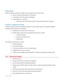 Medical Denial Sop Example.pdf Denial Management Handbook for AR Associates | PDF | Medical Record ...
