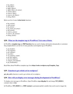 has_filter()
add_filter()
apply_filters()
apply_filters_ref_array()
current_filter()
remove_filter()
remove_all_filters()
doi
