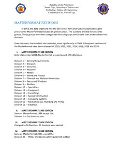 Understanding CSI MasterFormat in Estimating | PDF | Specification ...