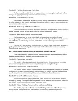 ICT Competency Standards for Teachers | PDF | Educational Technology ...