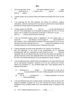 Will Search Legal Will Format Template | PDF | Will And Testament | Inheritance Tax