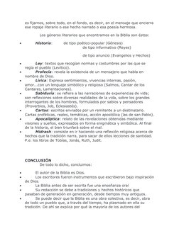 es fijarnos, sobre todo, en el fondo, es decir, en el mensaje que encierra
ese ropaje literario o ese hecho narrado o esa poe