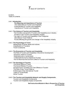 THC11 Macro Perspective of Tourism and Hospitality New | PDF