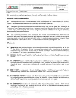 GERENCIA DE INGENIERÍA Y COSTOS - SUBDIRECCIÓN DE PROYECTOS INDUSTRIALES 
 
Especificación Técnica 
“Muros Contra Incendio”